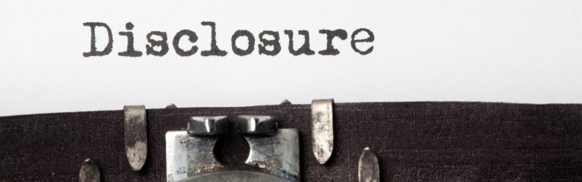 Disclosures Under Regulations